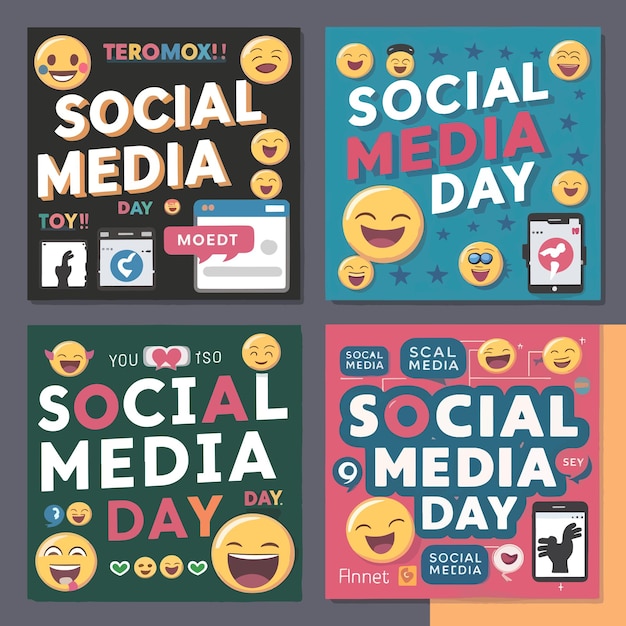 Social media illustrations