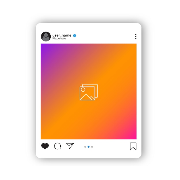 Vector social media instagram post template