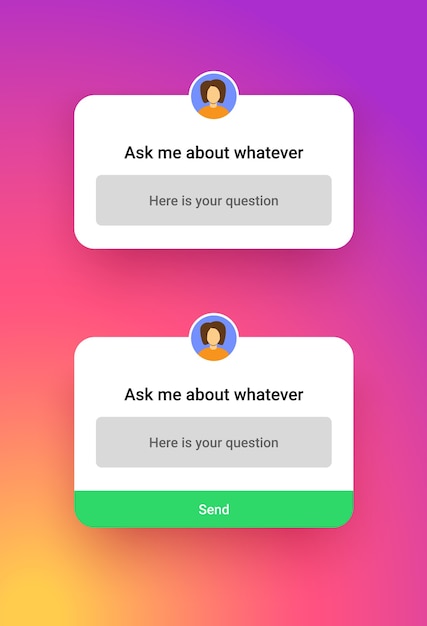 Social media Instagram quiz template