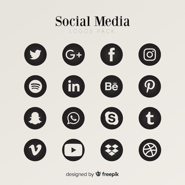 Social media logo collection