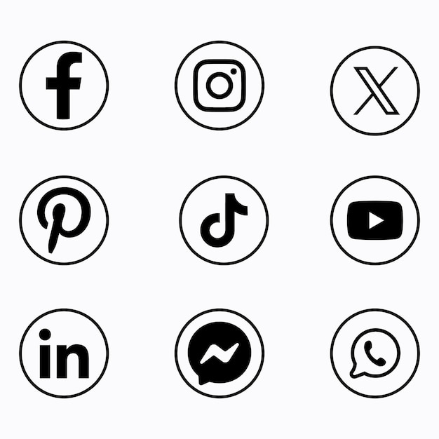 Vector social media logo vectors