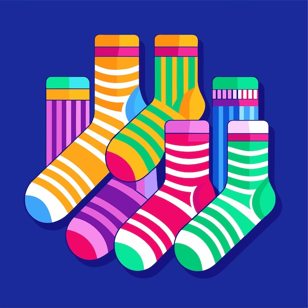 Vector socks set