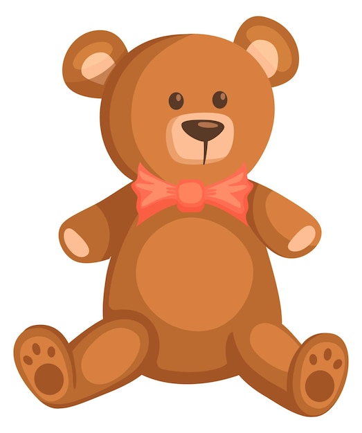 Soft bear toy Cartoon stuffed animal icon