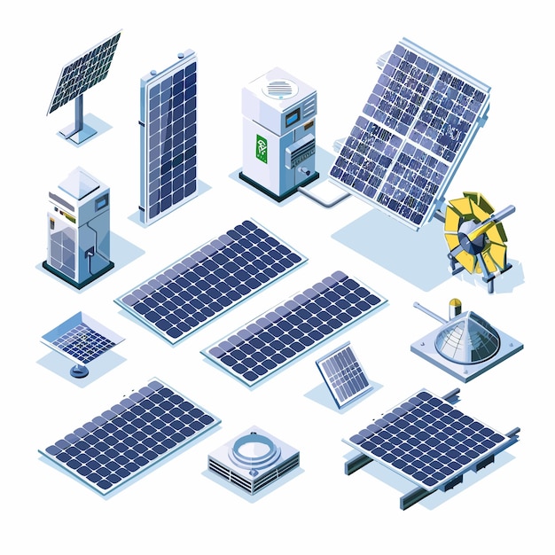 Vector solar_energy_equipment_system_vector