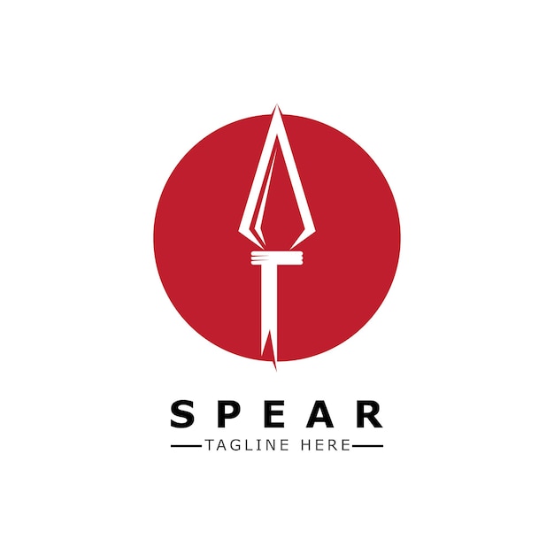 Spear vector illustration icon Template design