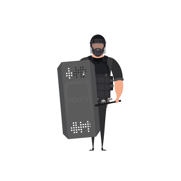 Special forces character Vector illustration