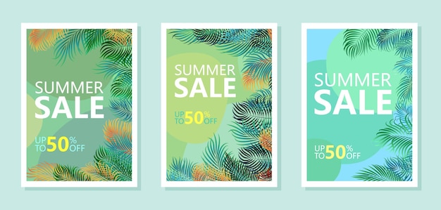 Vector special summer offer and discount up to 50 off banner template design with editable text