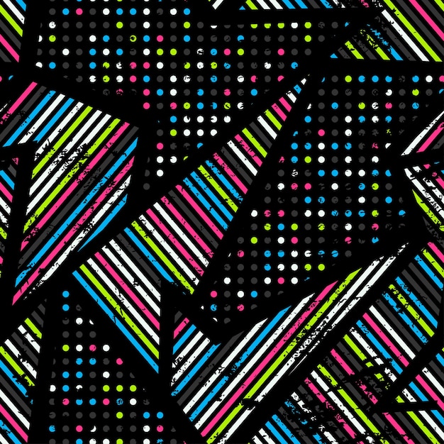 Spectrum music seamless pattern