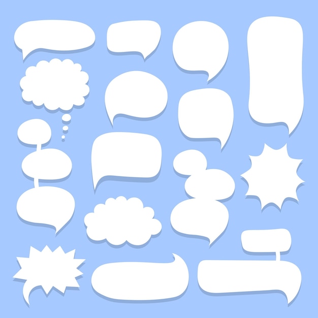 Speech bubble set