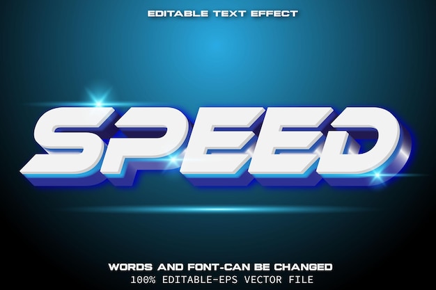 Speed Text Effect Modern Style