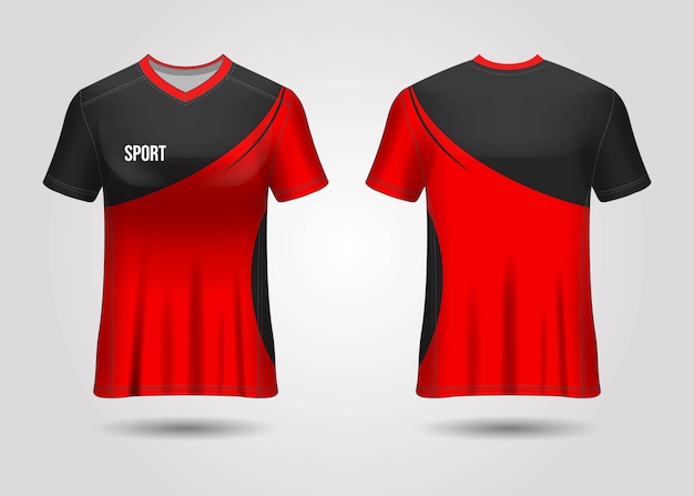 Vector sport jersey template design