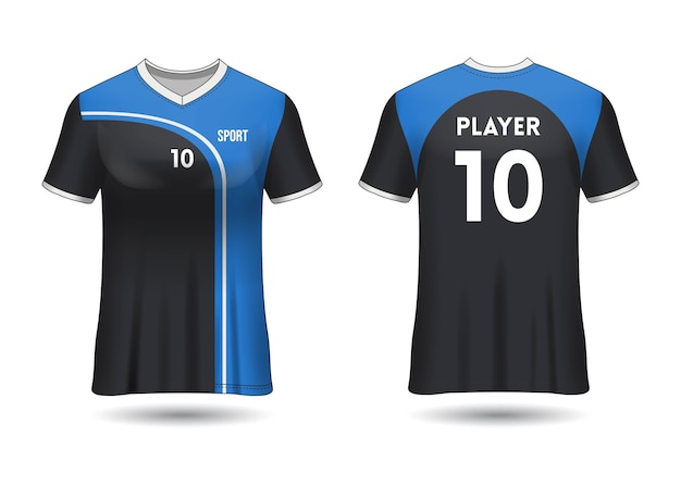 Sports Jersey Design Template for Team Uniforms