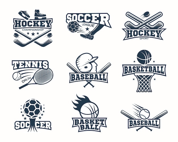 Sports Monochrome Logos