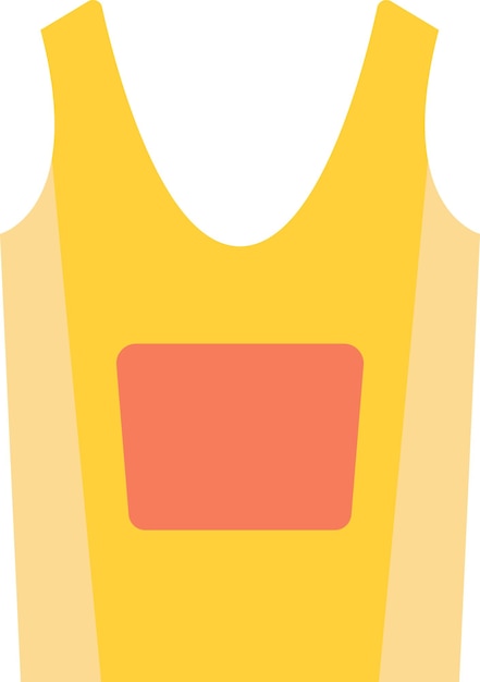 Sports vest illustration in minimal style