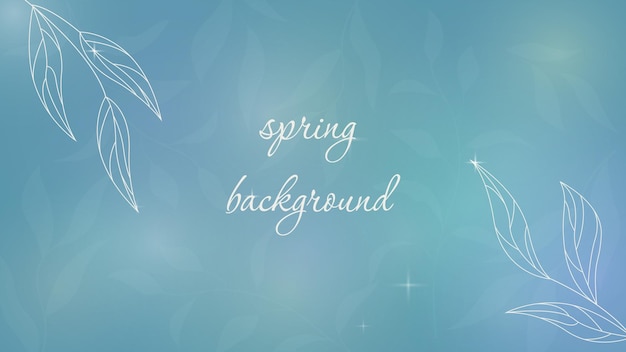 Spring background template