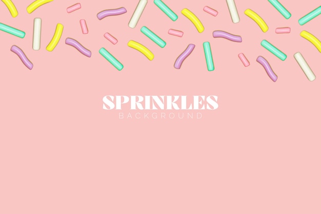 Vector sprinkles colorful festive design