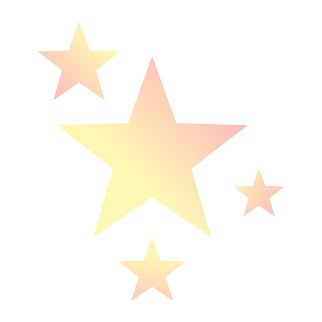 Star set with shiny sparkles element