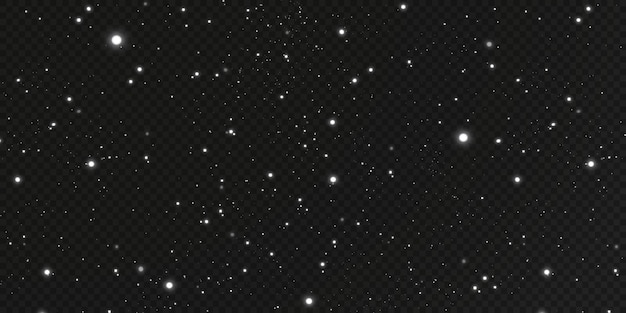 The stars shine on transparent background