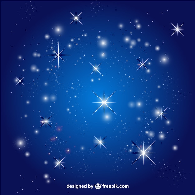 Vector stars sky background