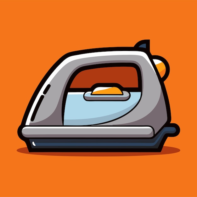 Vector steam iron clipart vector art and illustration