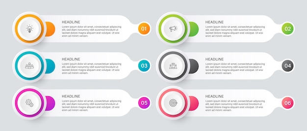 Steps business timeline process infographic template design with icons