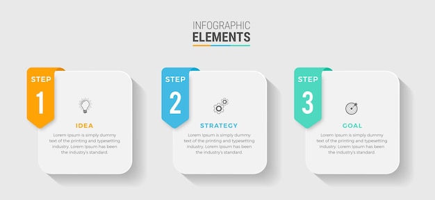 Steps infographic design