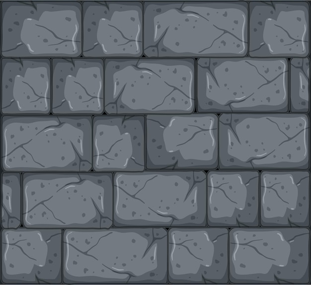 Stone tiles texture in cartoon style