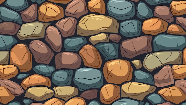 Stonework wall Texture of old stonework wall Vector illustration Generated AI