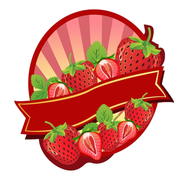 Strawberry label