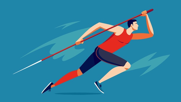 The strength and athleticism of the javelin throwers can be felt as they hurl the javelin with