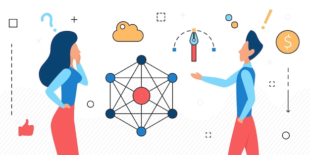 Structure of business meeting in company employees analyze it