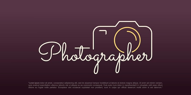 Studio Photography Logo design vector inspiration