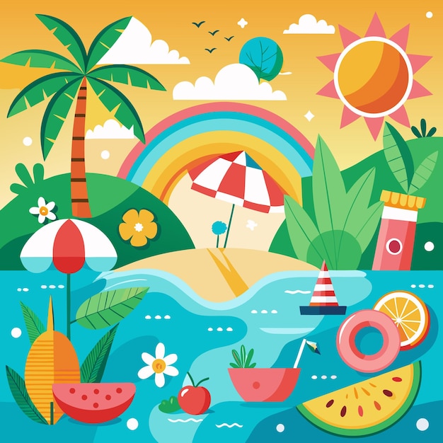 Vector summer background