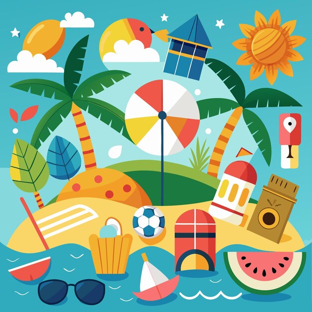 Vector summer background