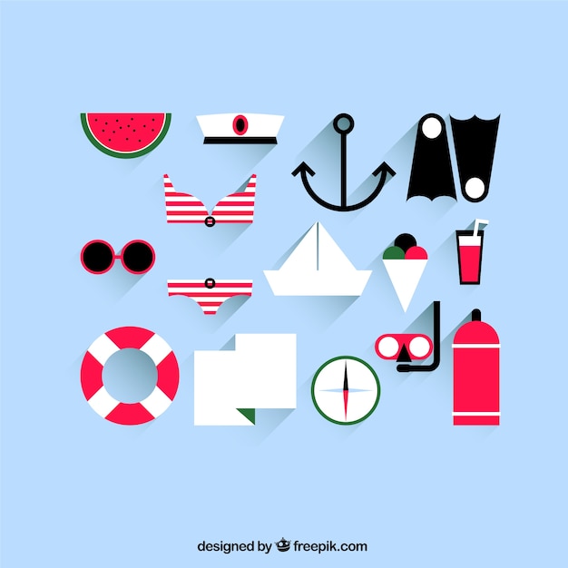 Vector summer icons