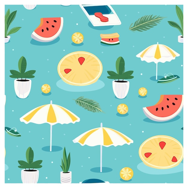 Vector summer pattern seamless