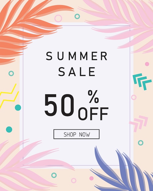 Summer sale banner