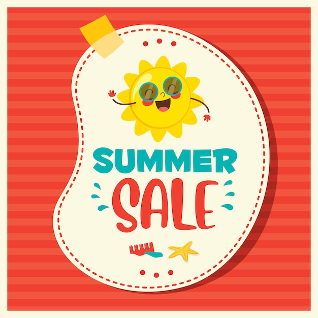 Vector summer sale banner