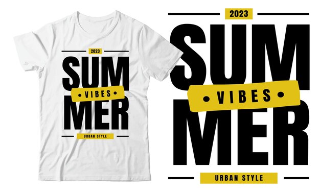 Vector summer vibes modern motivation white tshirt design