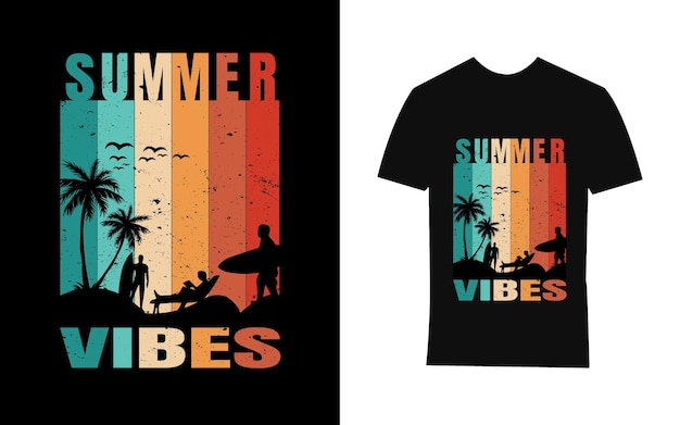 summer vibes t shirt design