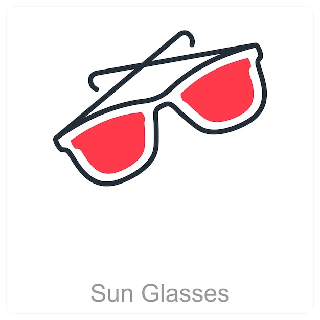 Vector sun glasses