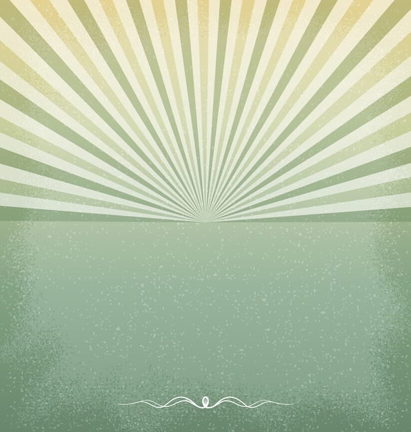 Vector sunburst vintage background