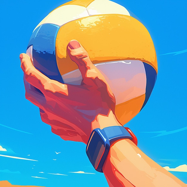 Sunny Beach Volleyball Tournament Poster