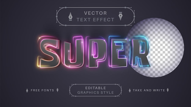 Super Garland Editable Text Effect Font Style