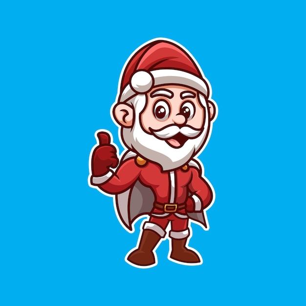 Super Santa Creative Christmas Cartoon Character