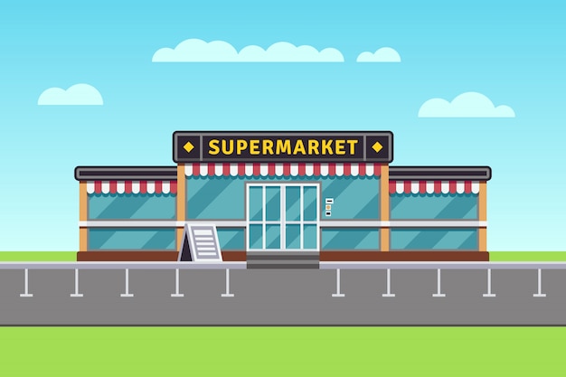 Supermarket building