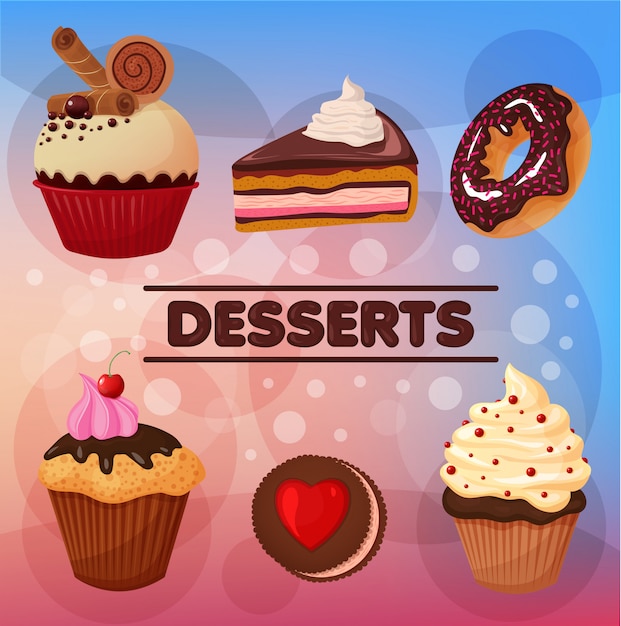 Sweet Desserts Set