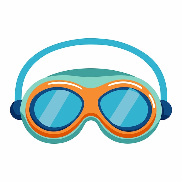 Vector swim glasses vector design essential swimming gear illustration