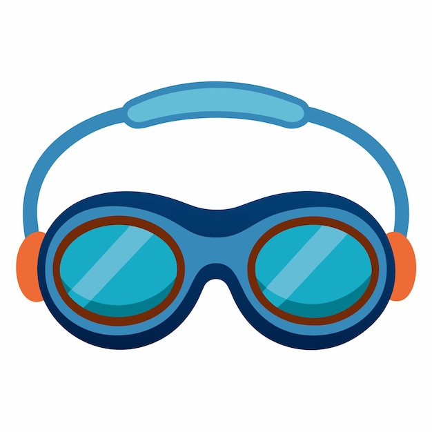 Vector swim glasses vector design essential swimming gear illustration