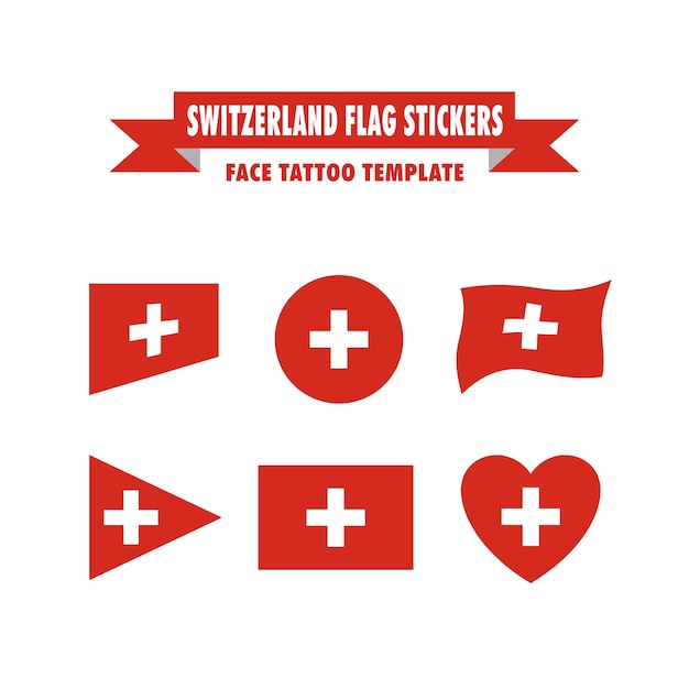 Switzerland flag template